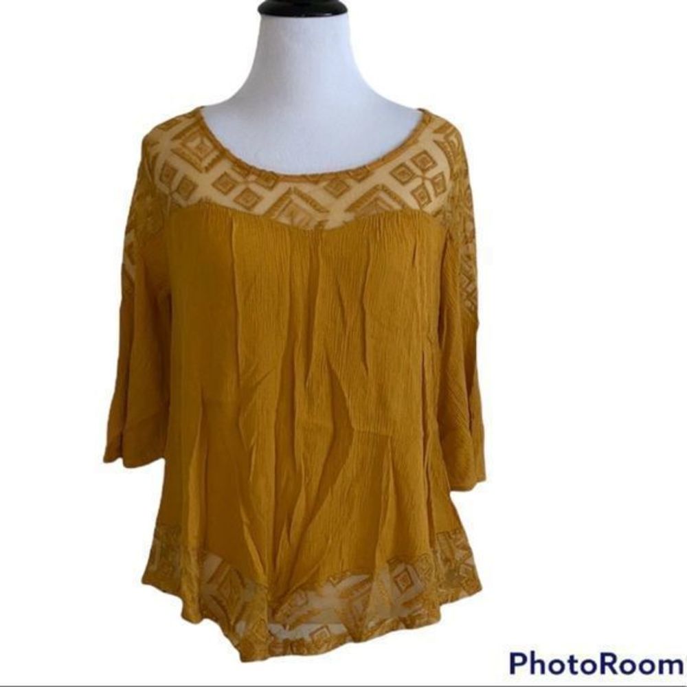 5/$30 🎈 Late august petite medium‎ boho blouse
